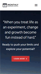 Mobile Screenshot of monthlyexperiments.com